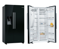 Lodówka Bosch KAD93ABEP Side by Side PerfectFit No Frost 178,7cm Czarna Dystrybutor Kostkarka 562L - 1224629 - zdjęcie 1